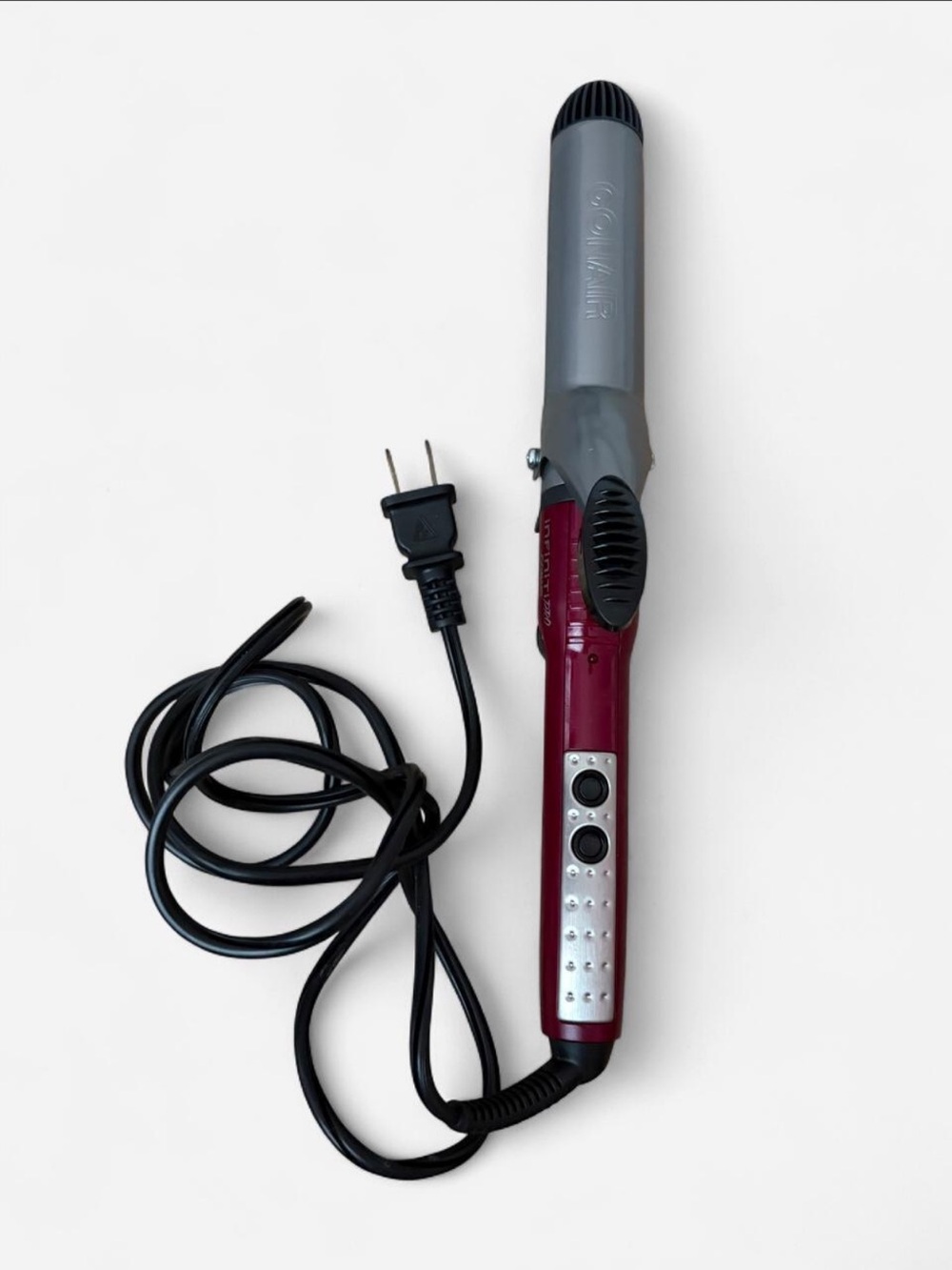 Conair 1" Curling Iron - Gray & Burgundy